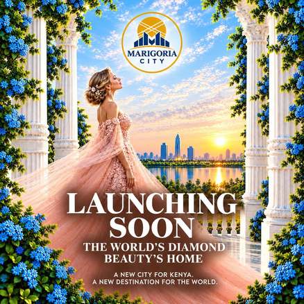 Marigoria City launching soon announcement poster